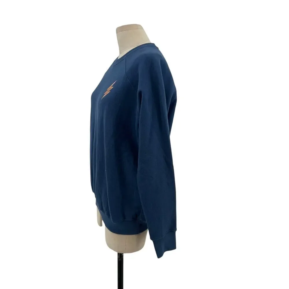 Spiritual Gangster Peace Love Light Sweatshirt Long Sleeve Blue Rose Gold Medium - Picture 6 of 12